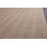 Tapis naturel en jute plat avec bordure Herringbone