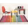 Tapis rectangle multicolore en laine moderne Candy