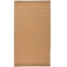 Tapis naturel en jute plat avec bordure Herringbone