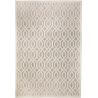 Tapis beige scandinave géométrique pour salon Mondo