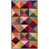 Tapis géométrique pour salon design multicolore Samba