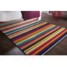 Tapis rayé pour salon design multicolore Tango