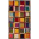 Tapis cubique multicolore moderne pour salon Waltz