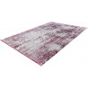 Tapis avec franges violet vintage pour salon rayé Elysee