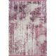 Tapis avec franges violet vintage pour salon rayé Elysee