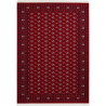 Tapis rouge d'orient avec franges intérieur El Paso