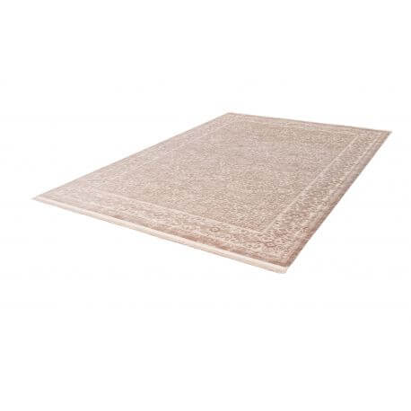 Tapis baroque en acrylique pour salon avec franges Vendome