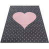 Tapis rectangle pour enfant doux Cœur