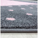 Tapis rectangle pour enfant doux Cœur