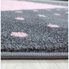 Tapis rectangle pour enfant doux Cœur