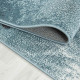 Tapis rectangle pour chambre d'enfant bleu Tortue