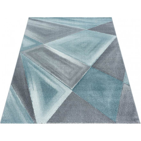 Tapis graphique pour salon design rectangle Adel