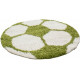 Tapis rond pour enfant shaggy doux Football