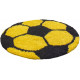 Tapis rond pour enfant shaggy doux Football