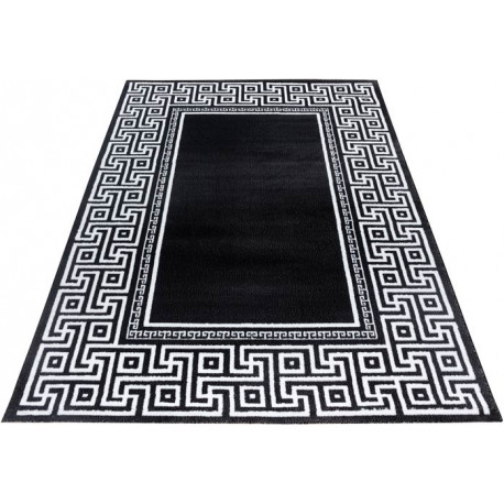 Tapis rectangle pour salon baroque à mèches courtes Stessy