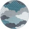 Tapis rond pour chambre d'enfant Cloud