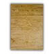 Tapis jaune en peau de vache plat design Clarita