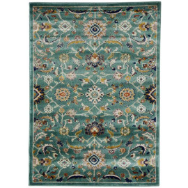 Tapis ethnique pour salon à courtes mèches moderne Rovigo