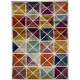 Tapis scandinave rectangle multicolore graphique Acireale