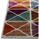 Tapis scandinave rectangle multicolore graphique Acireale