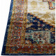 Tapis vintage pour salon ethnique à courtes mèches Severo