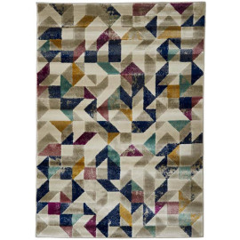Tapis multicolore géométrique intérieur scandinave Aversa