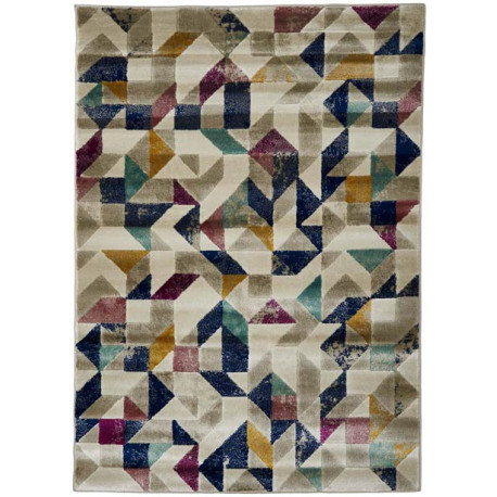 Tapis multicolore géométrique intérieur scandinave Aversa