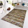 Tapis rayé design rectangle pour salon multicolore Tirreni