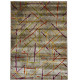 Tapis rayé design rectangle pour salon multicolore Tirreni