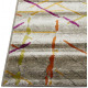 Tapis rayé design rectangle pour salon multicolore Tirreni