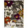 Tapis floral rectangle en polypropylène multicolore Velletri