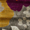Tapis floral rectangle en polypropylène multicolore Velletri