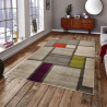 Tapis géométrique pour salon multicolore design Modica