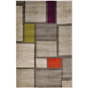 Tapis géométrique pour salon multicolore design Modica