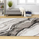 Tapis moderne abstrait rectangle gris intérieur Manfredonia