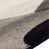 Tapis gris et noir courbe pour salon moderne rectangle Foligno