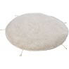 Tapis et pouf en 1 rond enfant lavable en machine Lou Lorena Canals