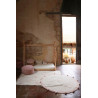 Tapis avec franges en coton lavable en machine Hippy Dots Lorena Canals