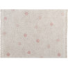 Tapis avec franges en coton lavable en machine Hippy Dots Lorena Canals