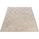 Tapis effet 3D contemporain beige intérieur brillant Binche