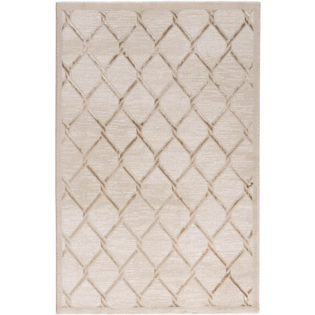 Tapis effet 3D contemporain beige intérieur brillant Binche