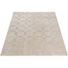 Tapis beige design brillant en polyester graphique Aubange