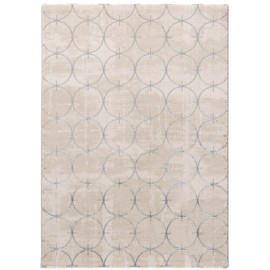 Tapis beige design brillant en polyester graphique Aubange