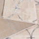 Tapis beige design brillant en polyester graphique Aubange