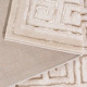 Tapis baroque avec effet 3D en polyester brillant Alost