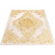 Tapis baroque brillant beige intérieur avec effet 3D Beaumont