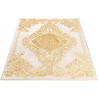 Tapis baroque brillant beige intérieur avec effet 3D Beaumont