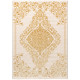 Tapis baroque brillant beige intérieur avec effet 3D Beaumont