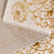 Tapis baroque brillant beige intérieur avec effet 3D Beaumont