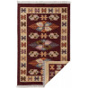 Tapis réversible plat kilim avec franges berbère Imlil